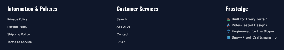 FrostEdge – Modern Snowboarding  Design